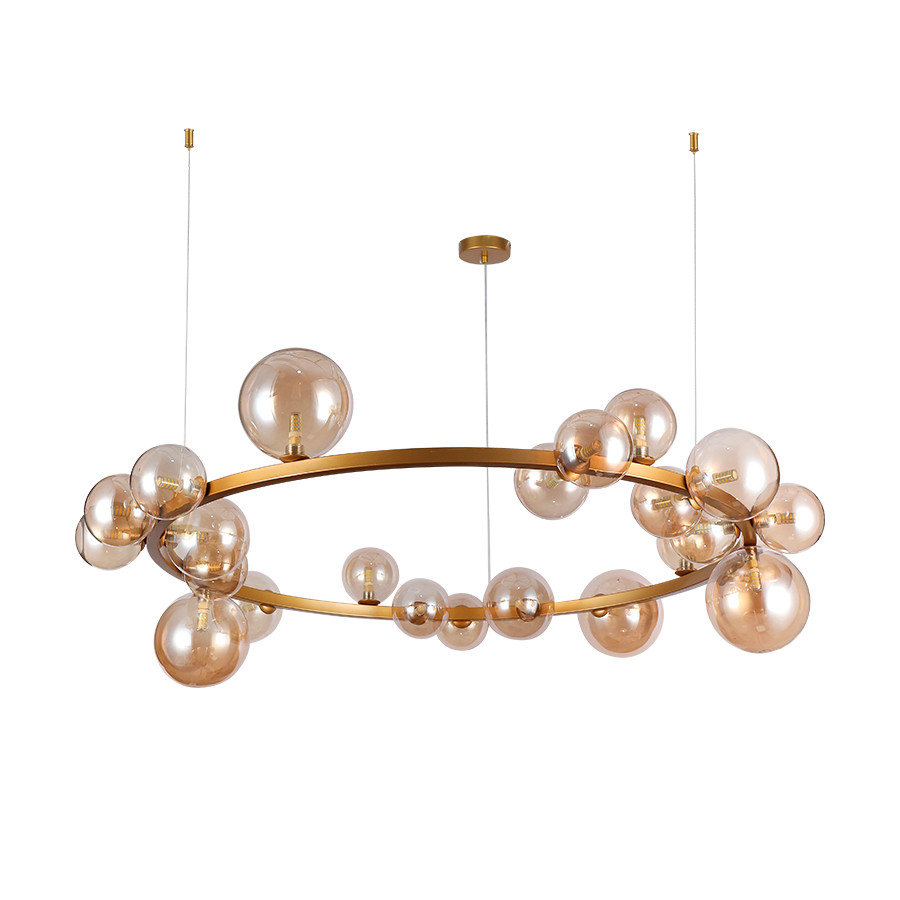 Люстра стельова Levistella 918LP267-24 XGD+BR, G9, 24 плафони, золото, коричневий, сучасний стиль Люстра стельова Levistella 918LP267-24 XGD+BR, G9, 24 плафони, золото, коричневий, сучасний стиль
