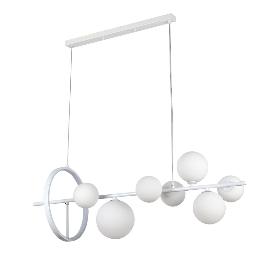 Люстра стельова LED Levistella 918LP267-7 WH+WH, 7 плафонів, білий, сучасний стиль для дому Люстра стельова LED Levistella 918LP267-7 WH+WH, 7 плафонів, білий, сучасний стиль для дому