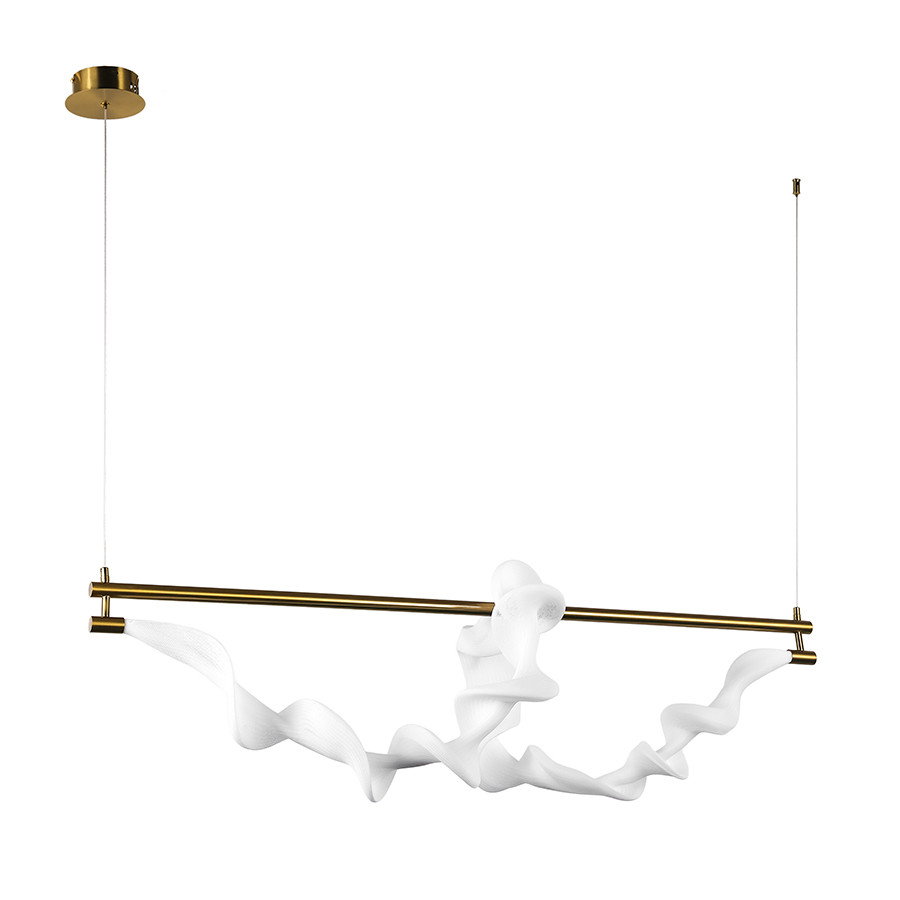 Люстра LED Levistella 7813168 (1200) AB, 18W, 3000K, бронзовий метал, стельова для вітальні