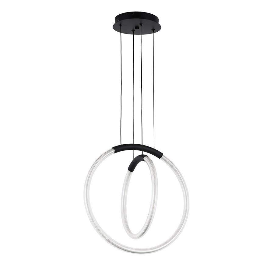 Люстра стельова LED Levistella 7812022 (300+400) BK, 26W, чорний, сучасний стиль, діаметр 300/400 мм Люстра стельова LED Levistella 7812022 (300+400) BK, 26W, чорний, сучасний стиль, діаметр 300/400 мм