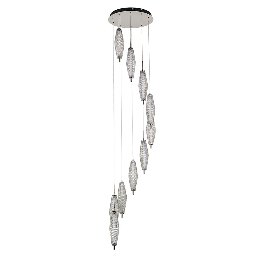 Світильник підвісний LED Levistella 7813142-10 CH, 36W, 3000K, хром, метал, для вітальні Світильник підвісний LED Levistella 7813142-10 CH, 36W, 3000K, хром, метал, для вітальні