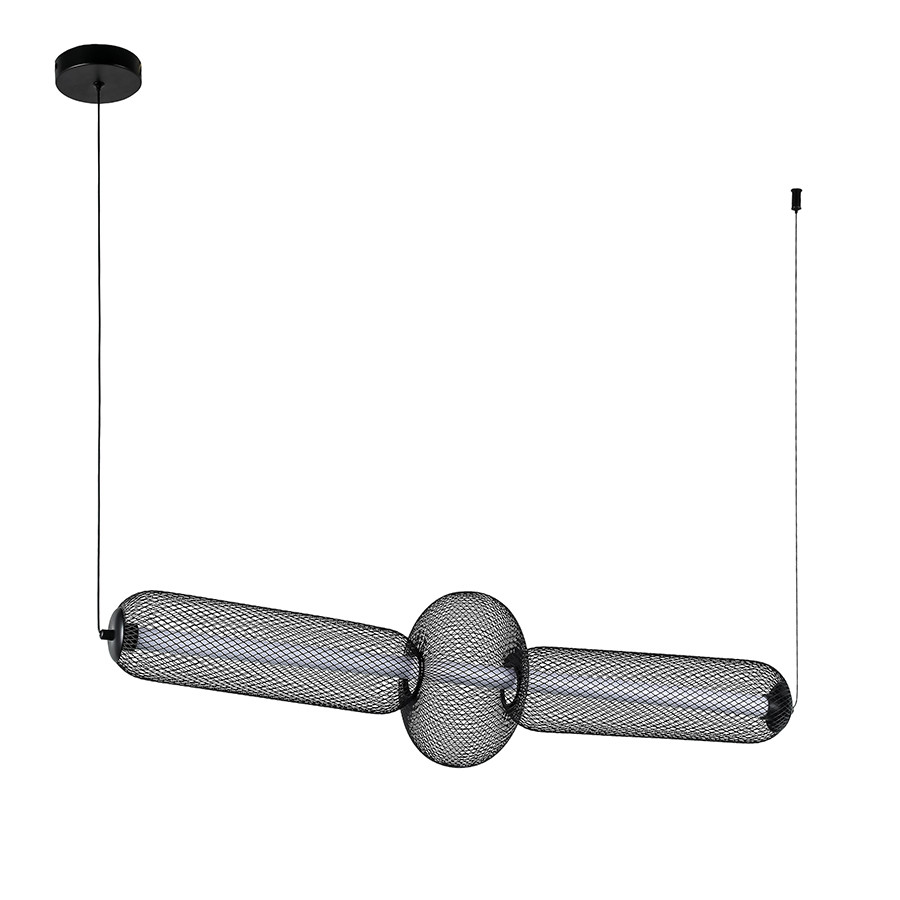 Люстра LED Levistella 7812035 BK, 8W, 3000K, чорний метал, сучасний стиль Люстра LED Levistella 7812035 BK, 8W, 3000K, чорний метал, сучасний стиль