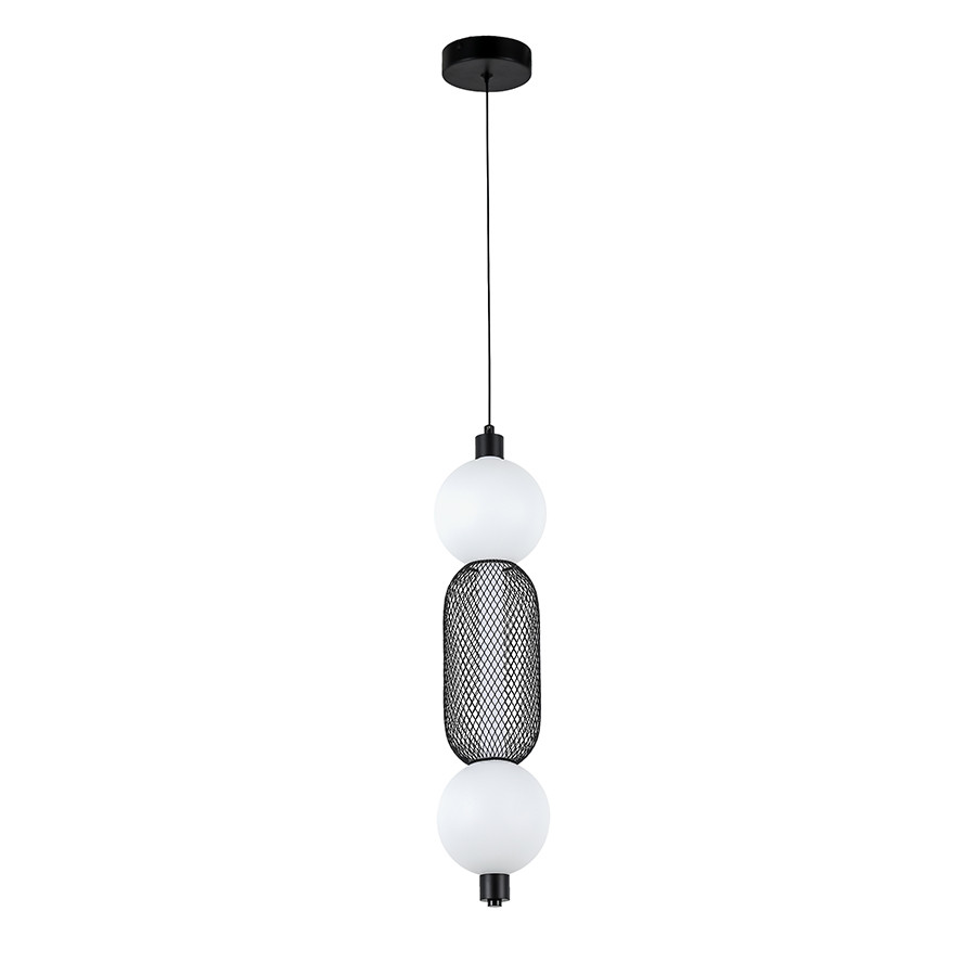 Светильник підвісний LED Levistella 7812034 BK, 7W, 3000K, чорний метал, сучасний стиль Светильник підвісний LED Levistella 7812034 BK, 7W, 3000K, чорний метал, сучасний стиль