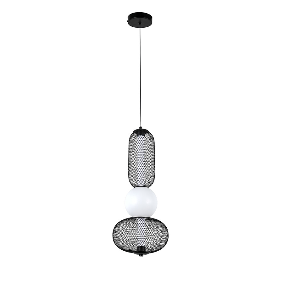 Світильник підвісний LED Levistella 7812031 BK, 5W, 3000K, чорний метал, для вітальні Світильник підвісний LED Levistella 7812031 BK, 5W, 3000K, чорний метал, для вітальні