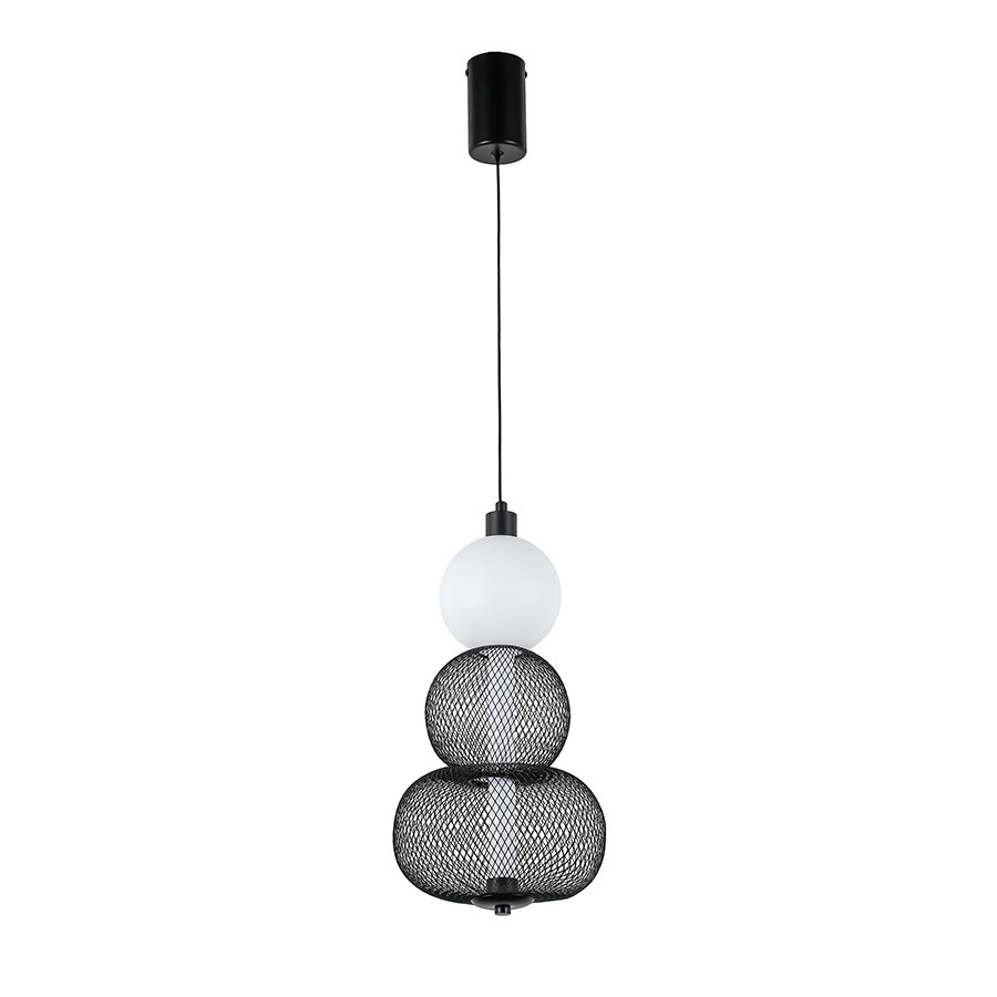 Світильник підвісний LED Levistella 7812026 BK, 6W, 3000K, чорний метал, для вітальні Світильник підвісний LED Levistella 7812026 BK, 6W, 3000K, чорний метал, для вітальні