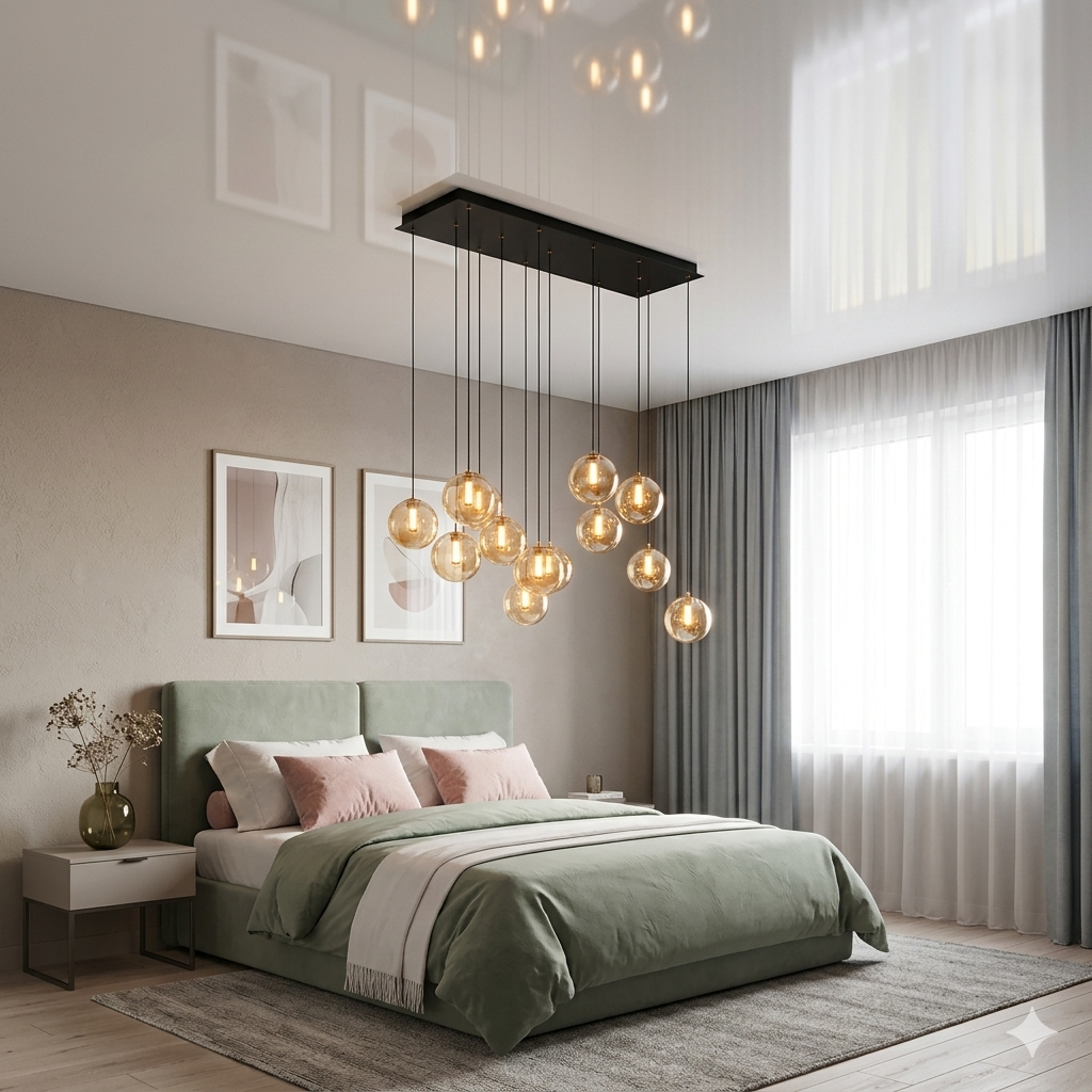 LED люстра каскадна Levistella 999150F-11 AB+AM модерн 22 W на 11 плафонів LED люстра каскадна Levistella 999150F-11 AB+AM модерн 22 W на 11 плафонів