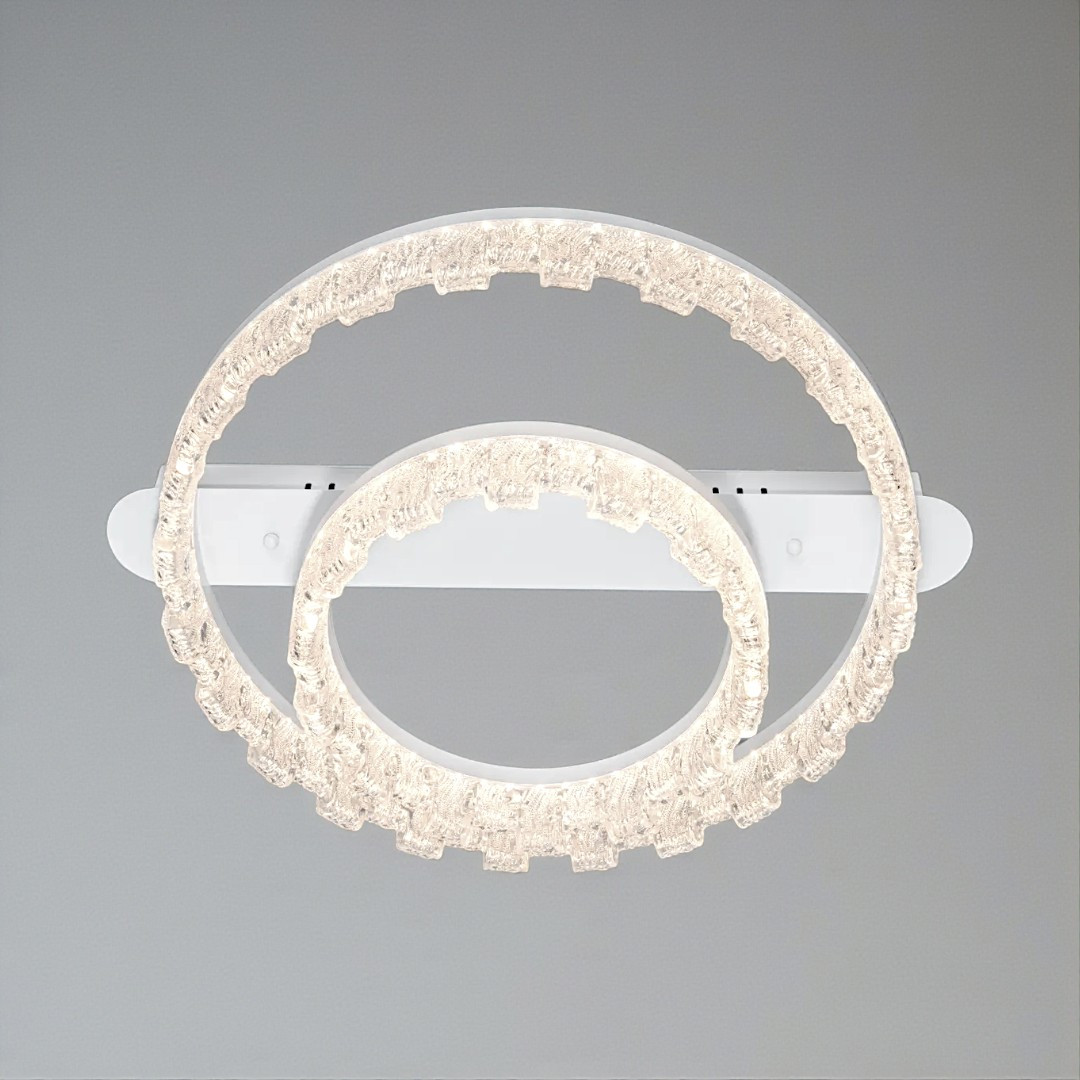LED-світильник стельовий Diasha MX78205/500+300WH 72W, 2 кільця, 3 режими світла, 50×60 см