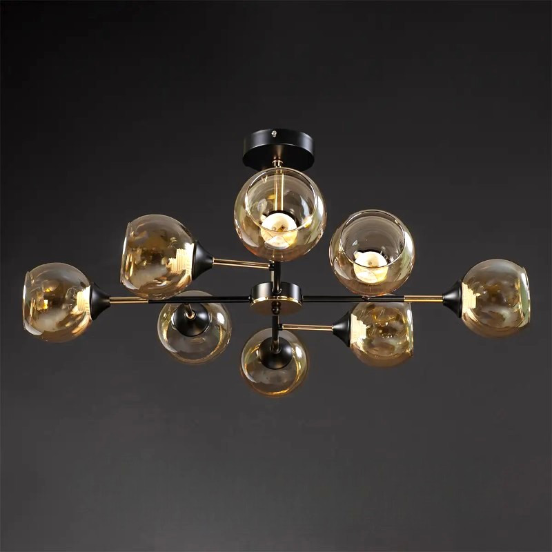 Люстра loft SN-315-8 FGD+BK Люстра loft SN-315-8 FGD+BK