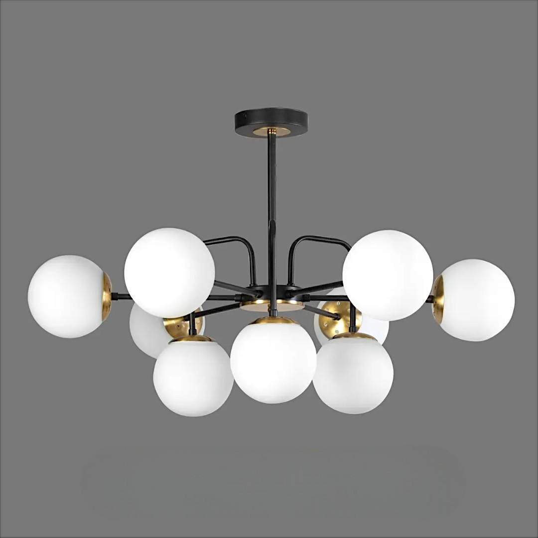 Люстра loft SR-N36344/9 BK+COP Люстра loft SR-N36344/9 BK+COP