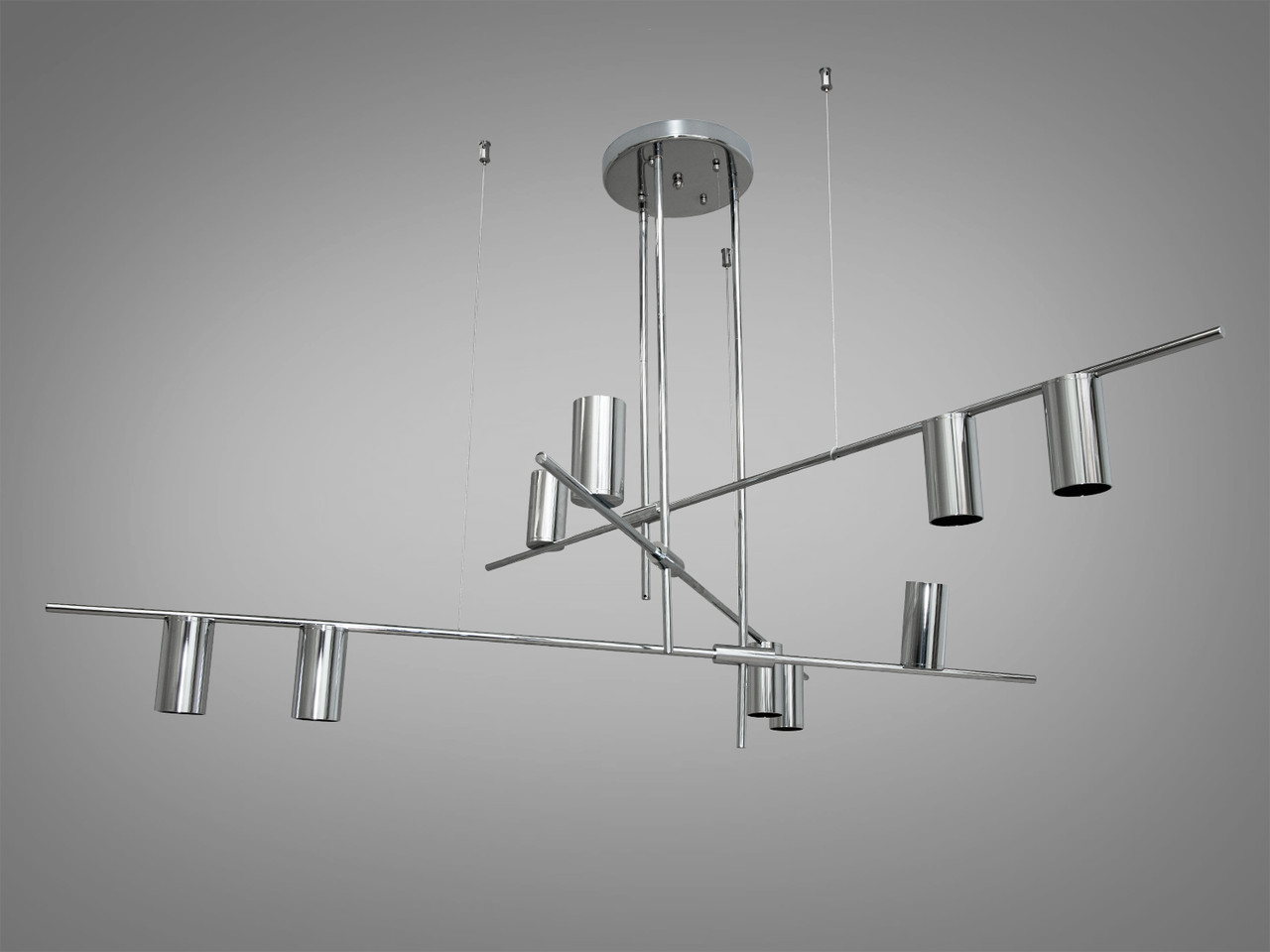 Люстра стельова Diasha SY1114-9CH Loft, E14, 9 ламп, хром, висота 97 см, сучасний стиль для інтер'єру Люстра стельова Diasha SY1114-9CH Loft, E14, 9 ламп, хром, висота 97 см, сучасний стиль для інтер'єру