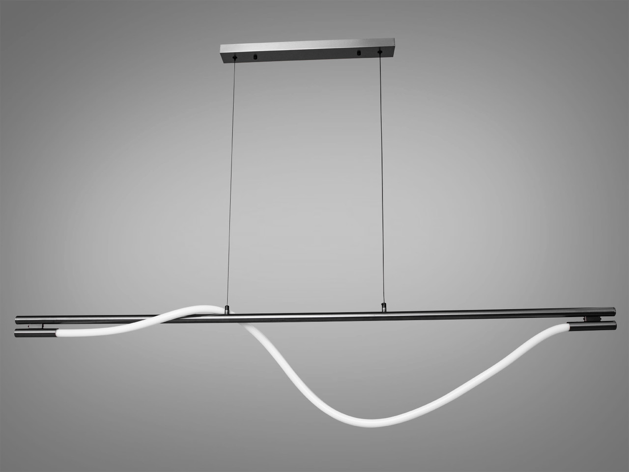 Люстра стельова LED Diasha SY9609-L1600BHR Роуплайт, 20W, чорний хром, сучасний стиль для коридору, вітальні, спальні Люстра стельова LED Diasha SY9609-L1600BHR Роуплайт, 20W, чорний хром, сучасний стиль для коридору, вітальні, спальні