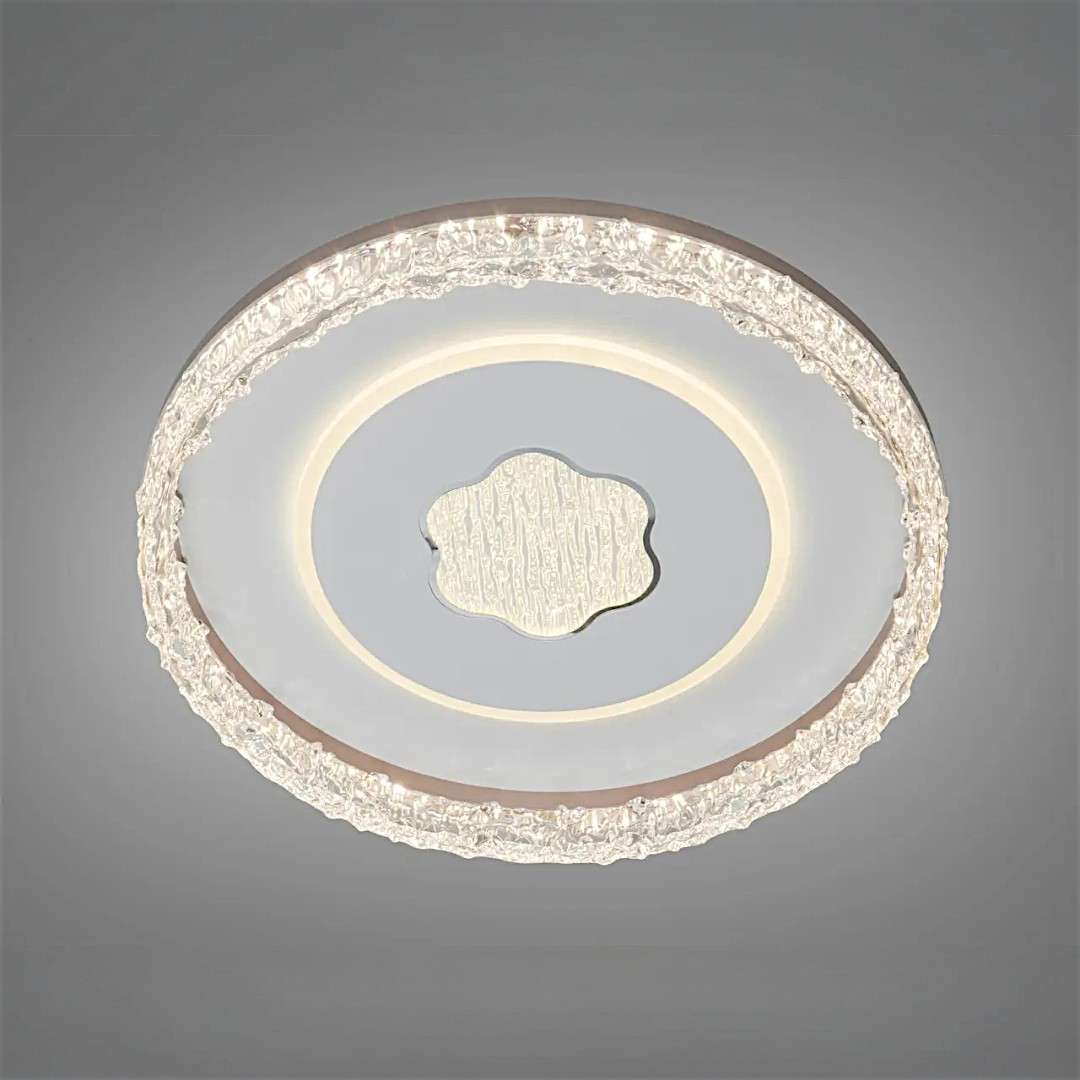 Стильна стельова LED люстра в коридор Diasha WG5157/B WH, Ø48 см, 85 W