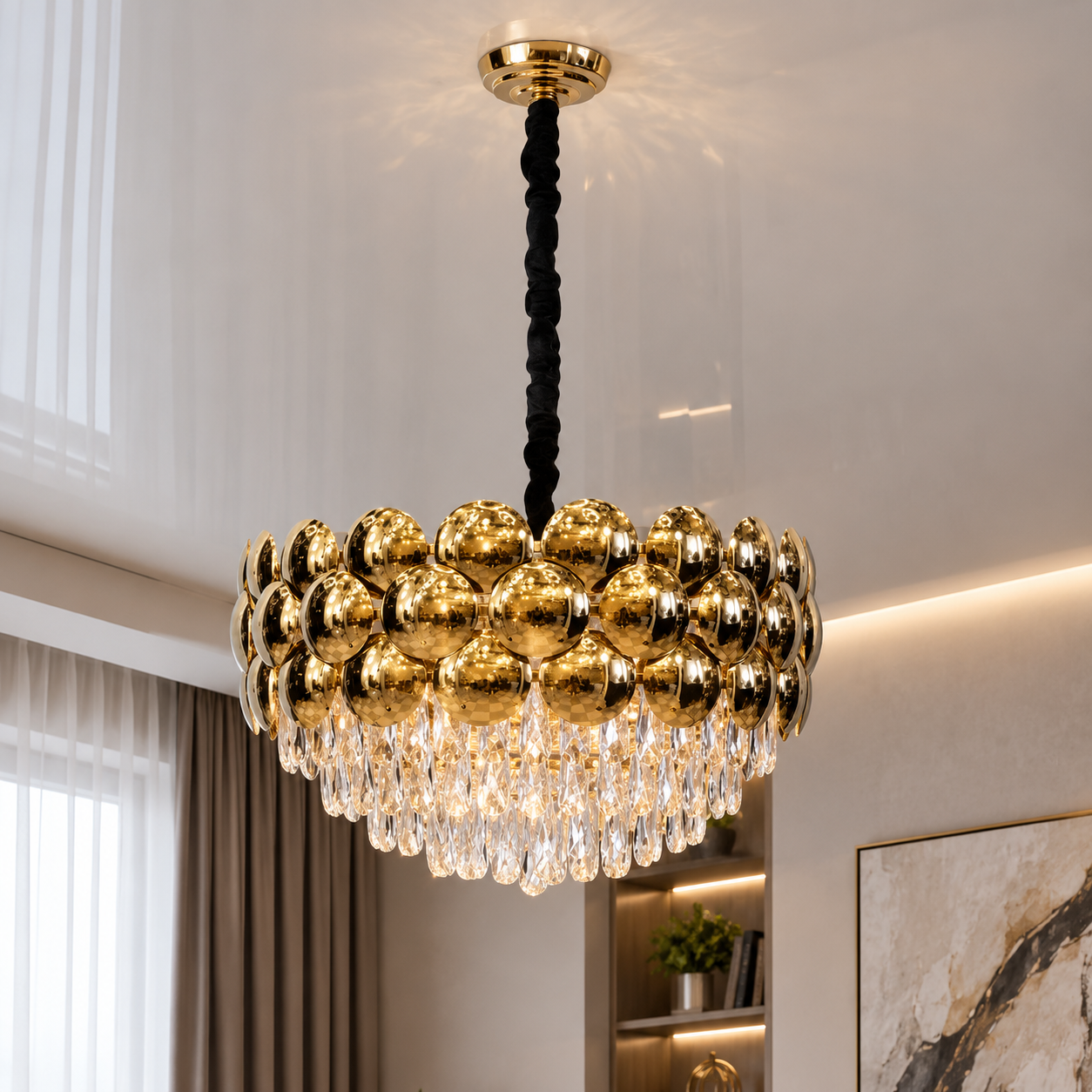 Підвісна люстра Artlight XL626/600GD золото, 11 ламп E14 Підвісна люстра Artlight XL626/600GD золото, 11 ламп E14